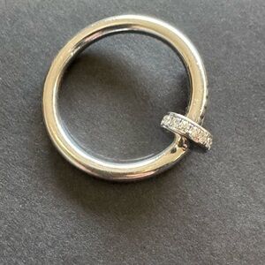 Cartier white gold with diamonds regular model size 58